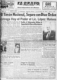 Edición del día primero de Diciembre de 1964
