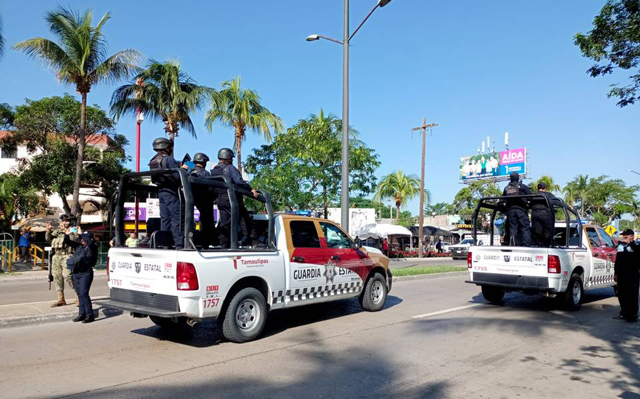 Guardia Estatal aumenta rondines previo a Semana Santa en Tampico «