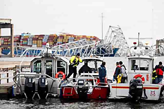 Localizan cuerpo de mexicano tras derrumbe de puente de Baltimore