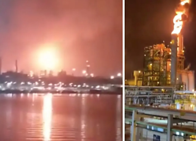 Se registra explosión en refinería de Pemex en Veracruz