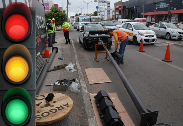 Proponen que quien derribe un semáforo pague sueldo de agentes