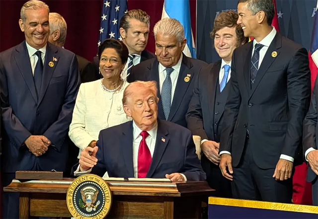 “No voy a aprender su maldit0 idioma”: Trump ante mandatarios de Latam