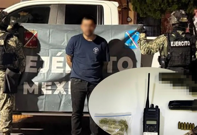 Ejército detiene a una persona y asegura @rm4s y dr0g@ en Nuevo Laredo