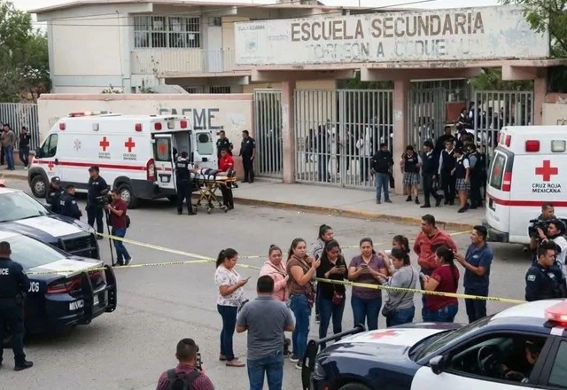 At@que en secundaria de Torreón; muere la subdirectora, un alumno grave y hay dos detenidos
